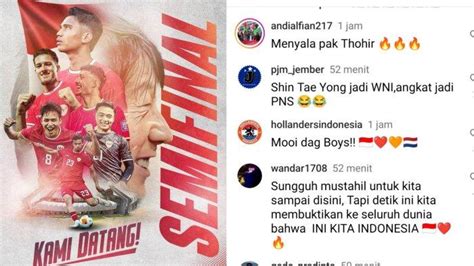 Netizen Indonesia Menyala Kumpulan Komentar Kocak Di IG PSSI Minta