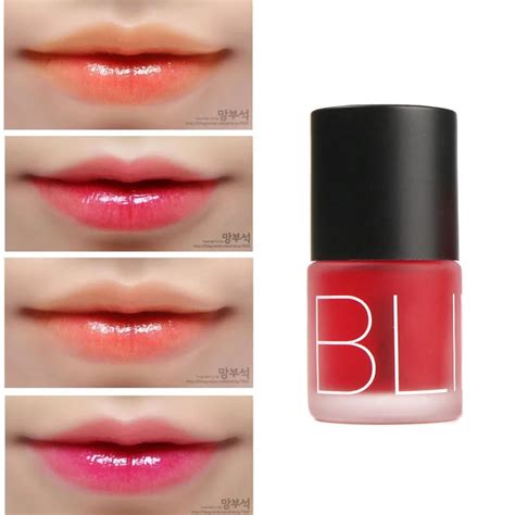 Nude Bling Tattoo Color Dyeing Liquid Lip Gloss 7 Color Brighten Lips