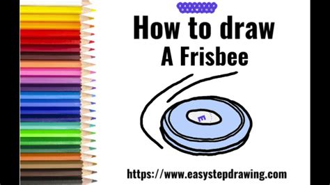 How To Draw A Frisbee Easystepdrawing Easystepdrawing Frisbee