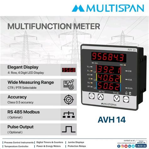 single phase multispan meter avh     vadodara id