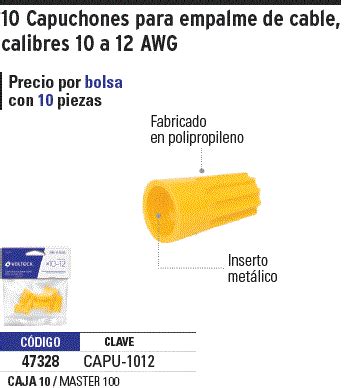 Capu Truper Volteck Bolsa Con Capuchones Para Cable