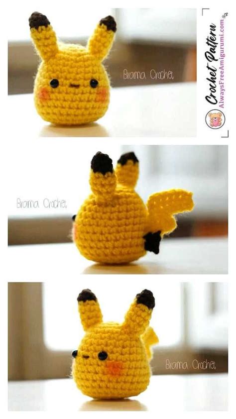 Amigurumi Pikachu Free Crochet Pattern Pikachu Crochet Pokemon