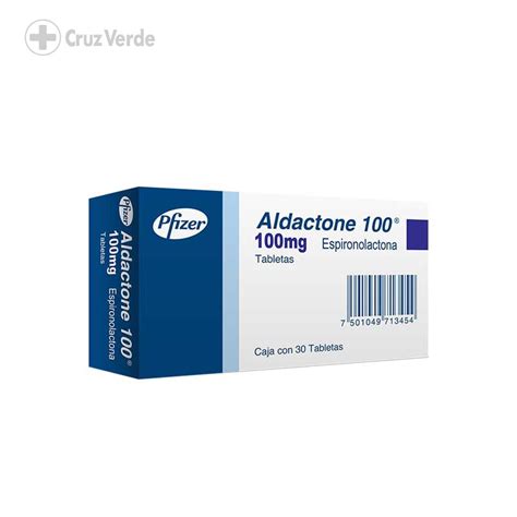 Aldactone 100mg 30 Tableta Cruz Verde