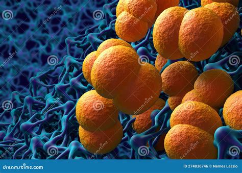 Neisseria Meningitidis Meningococcus Bacterias Meningitis Infection 3d Illustration Closeup