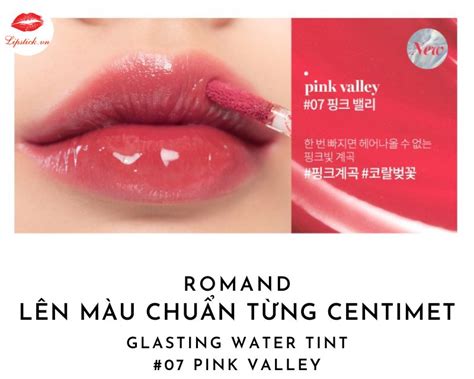 Review Son Romand Glasting Water Tint 07 Pink Valley Đỏ San Hô