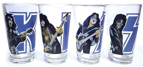 Kiss 4 Pack Pint Glass Set