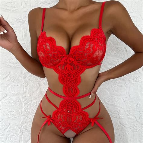 Billionm Porno Crotchless Underwear Women Lace Transparent Bra Set Hot Erotic Costumes Female