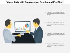 Visual Aids With Presentation Graphs And Pie Chart Powerpoint Slide