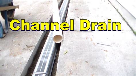 Sump Pump For Driveway Channel Drain Youtube