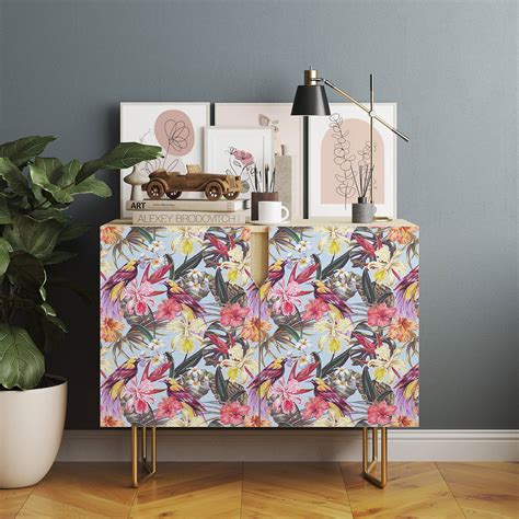 Tropical Birds Furniture Vinyl Wrap - DecorWrap