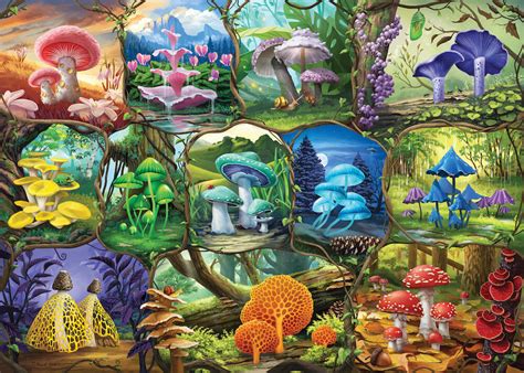 Artstation Beautiful Mushrooms Jigsaw Puzzle