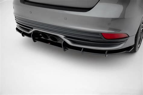 Street Pro Rear Diffuser Ford Focus St Mk Facelift Black Our Offer