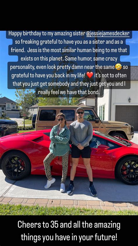 Jessie James Decker’s Brother John Celebrates Their ‘Bond’ After Family