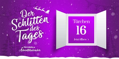 Der Schlitten des Tages Adventskalender Türchen Nr 16 MeinAuto de