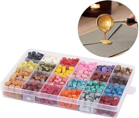 Aiwanto Pcs Colors Multicolour Sealing Wax Beads Sealing Stamp