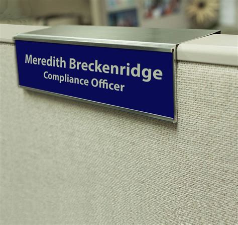 Cubicle Name Plates Printable