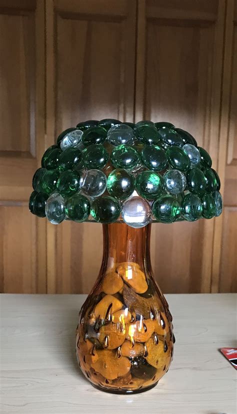 Glass Garden Mushroom In 2024 Glassware Garden Art Glass Garden Art