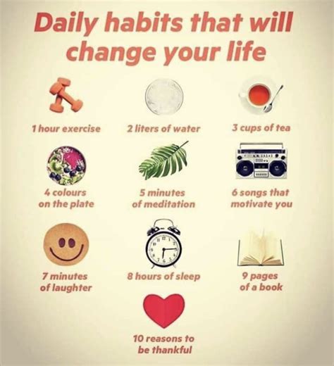 Daily Habits That Will Change Your Life Daily Habits You Changed