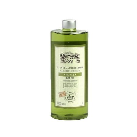 La Maison du Savon Liquid de Marseille, Liquid Soap, Refill 1L- Olive ...