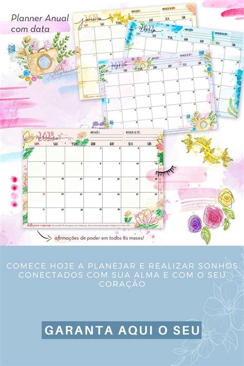 Planner 2023 Comece Hoje A Planejar E Realizar Os Seus Sonhos Organize