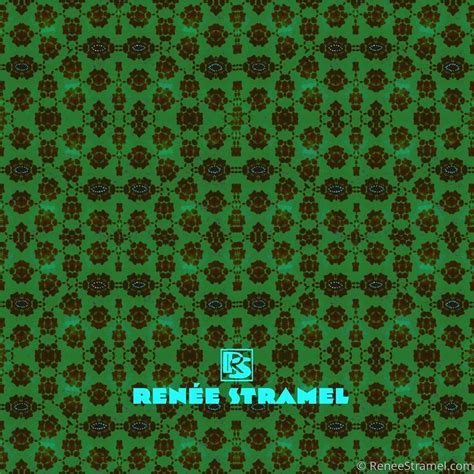 "Block Print in Emerald " (Original art by Renée Stramel)