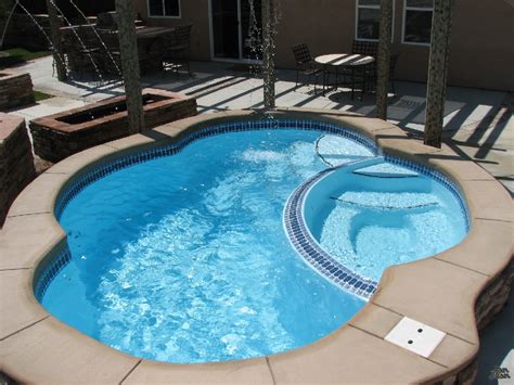 Fiberglass Pool Guyz The Crystal Beach Fiberglass Pool Spa Combo