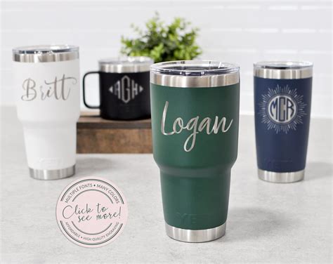 Personalized yeti tumbler 20 30 oz yeti rambler yeti coffee mug custom engraved tumbler – Artofit