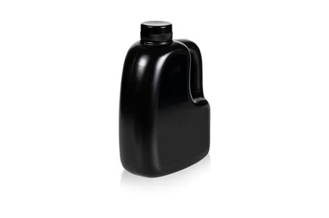 Premium Photo Black Plastic Canister Isolated On White Background