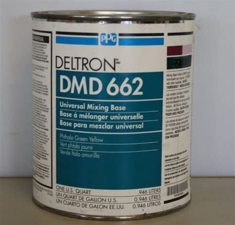 Deltron PPG Paint Quart DMD 662 Phthalo Green Yellow Mixing Acrylic