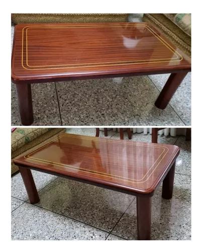 Mesa De Centro Cl Sica Rectangular En Marqueter A Mercadolibre