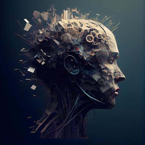 Premium AI Image Human Head Made Of Gears And Cogwheels 3D Rendering