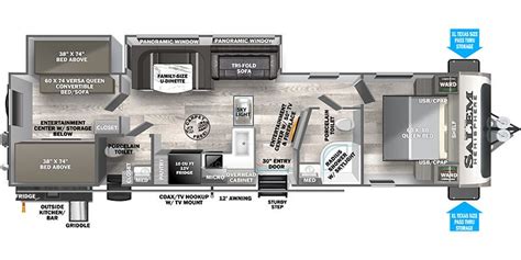 2023 Forest River Salem Hemisphere 314BUD Travel Trailer Specs