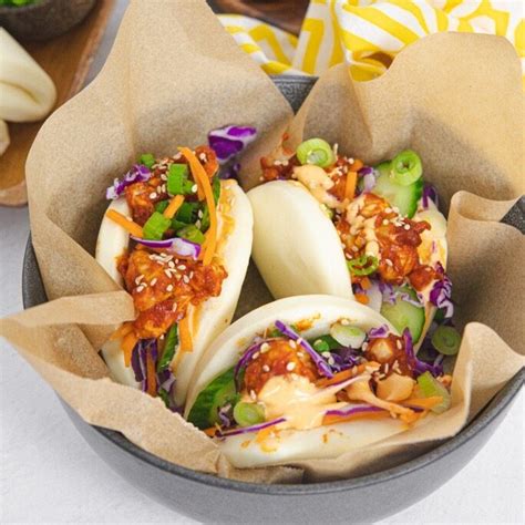 Air Fried Gochujang Cauliflower Bao Buns Chocolate And Cheese Please