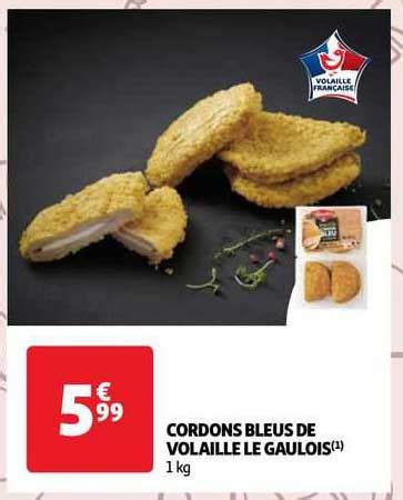 Promo Cordons Bleus De Volaille Le Gaulois Chez Auchan Icatalogue Fr