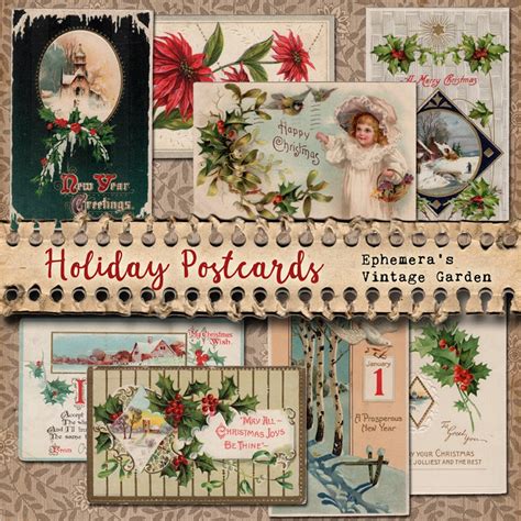 Vintage Holiday Postcards Christmas and New Year - Etsy