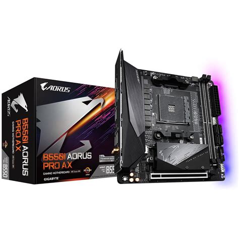 Gigabyte B550I AORUS PRO AX AMD AM4 RGB LED WiFi 6 B550-I-AORUS-PRO-AX | shopping express online