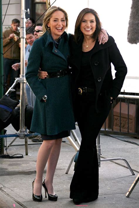 Sharon Stone and Mariska Hargitay on Law and Order SVU | Law and order ...