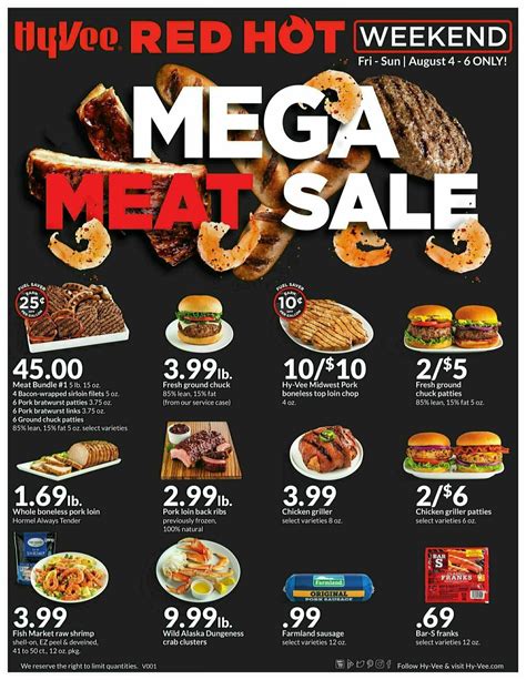 Hy Vee Red Hot Weekend Deals Ads From August 4