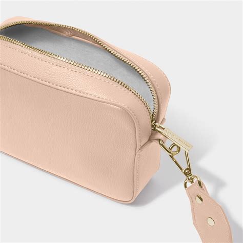 Zana Nude Pink Mini Crossbody Bag Vegan Leather