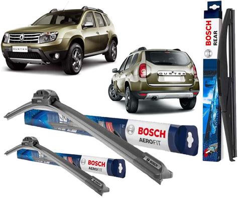 Kit 3 Palheta Limpador Parabrisa Original Bosch Renault Duster 2011