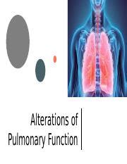 Alterations Of Pulmonary Function 1 Pptx Alterations Of Pulmonary