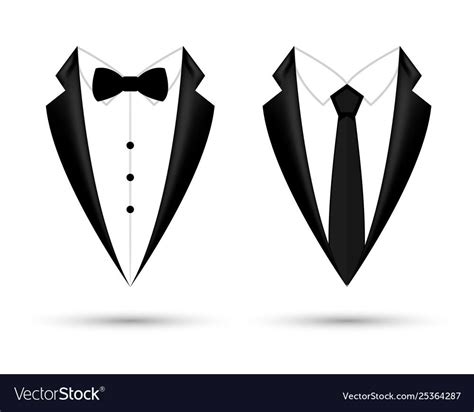 Man Suit Icon Isolated Background With Bow And Tie Vector Image On