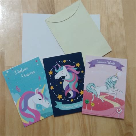 Jual Kartu Ucapan Sansan Wawa Unicorn Gift Card Greeting Card