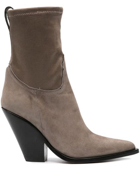 Sonora 100mm Suede Leather Boots Farfetch