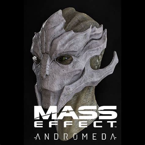 Turian Female Head By Herbert Lowis Mass Effect Art Mass Effect