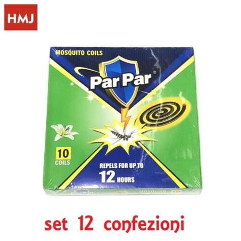 12 Confezioni 10 Zampironi Zanzare Spirali Citronella Anti Zanzare