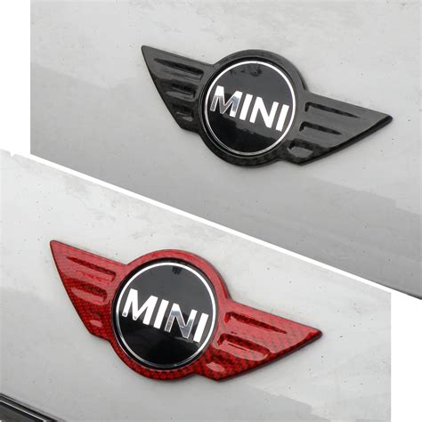 Carmon Real Carbon Faser Mini Cooper Logo Emblem Abdeckung Aufkleber