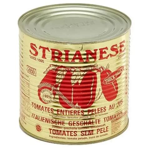 STRIANESE POMODORI PELATI ITALIANI 2 5 KG Konserves Sorrento Import Aps