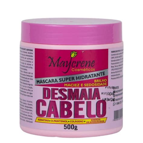 Máscara Desmaia Cabelo Desmaiados e Disciplinados Maycrene 500g