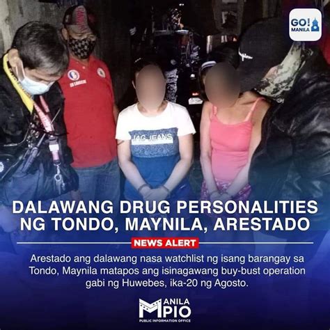 Dalawang Drug Personalities Naaresto Sa Tondo Maynila News Flash